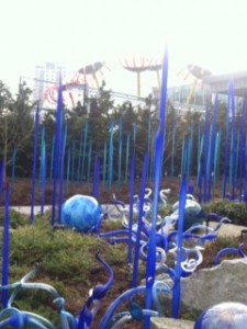Chihuly Garden in Blue